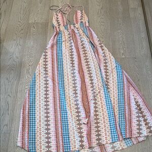 Lulu's Multicolor Maxi Dress